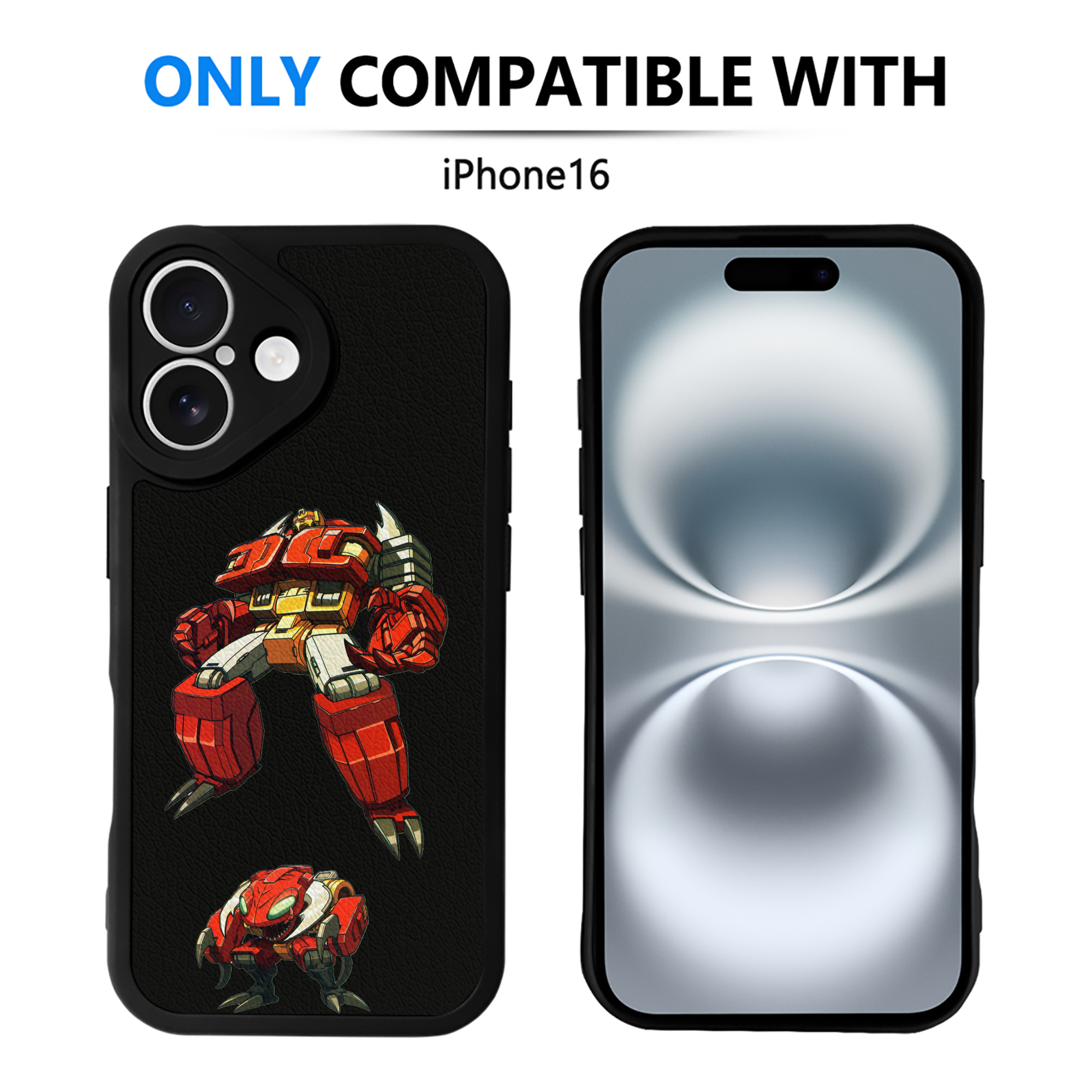 （画像用）  【iPhone 16シリーズ対応】シリコンスマホケース（レザー調） 材質：シリコン